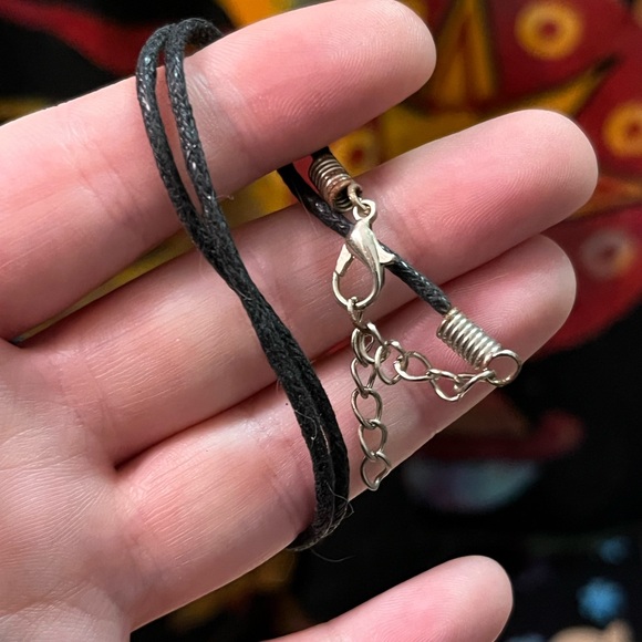 VTG Y2K Whimsigoth Black Cat Fortune Telling Costume Jewelry Necklace - Picture 4 of 6